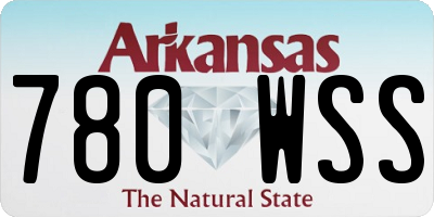 AR license plate 780WSS