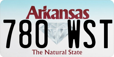 AR license plate 780WST