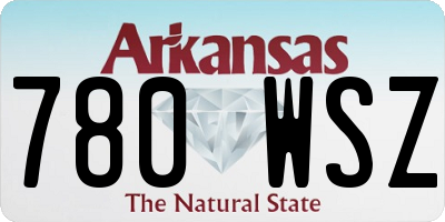 AR license plate 780WSZ