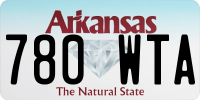 AR license plate 780WTA