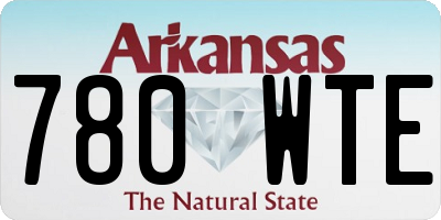 AR license plate 780WTE