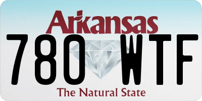 AR license plate 780WTF