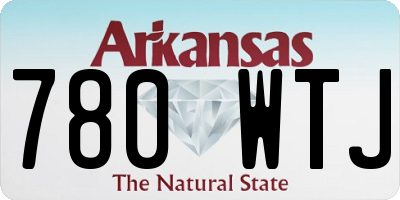 AR license plate 780WTJ