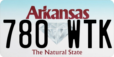 AR license plate 780WTK