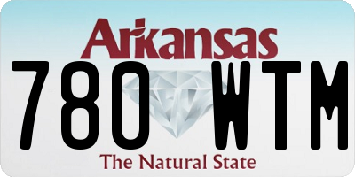 AR license plate 780WTM