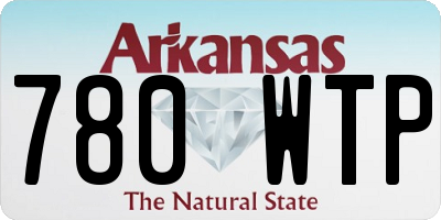 AR license plate 780WTP
