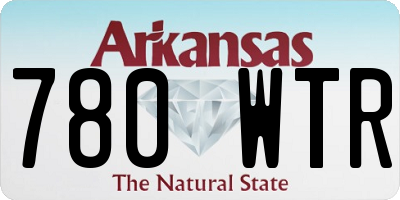 AR license plate 780WTR