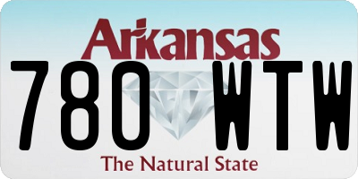 AR license plate 780WTW