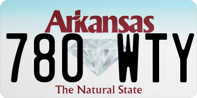 AR license plate 780WTY