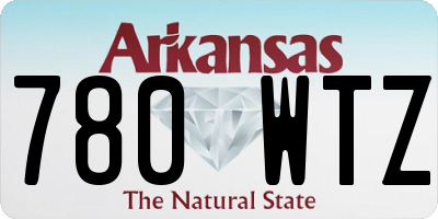 AR license plate 780WTZ