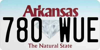 AR license plate 780WUE