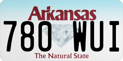 AR license plate 780WUI