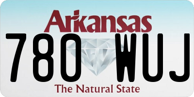 AR license plate 780WUJ