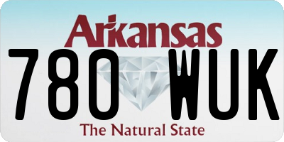 AR license plate 780WUK