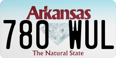 AR license plate 780WUL