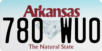 AR license plate 780WUO