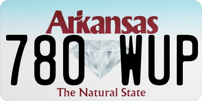 AR license plate 780WUP
