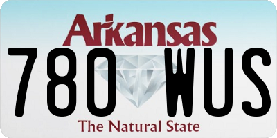 AR license plate 780WUS