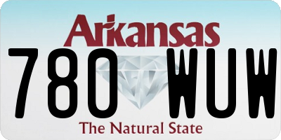 AR license plate 780WUW