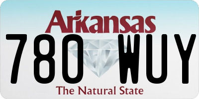 AR license plate 780WUY