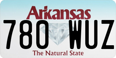 AR license plate 780WUZ