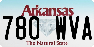 AR license plate 780WVA