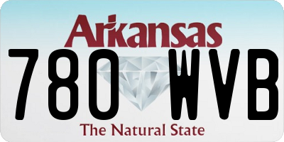 AR license plate 780WVB
