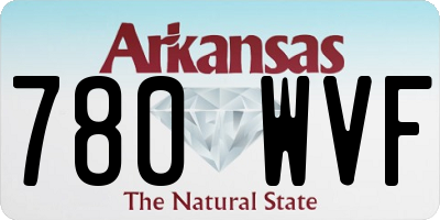 AR license plate 780WVF