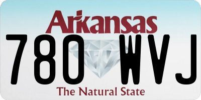 AR license plate 780WVJ