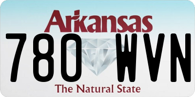 AR license plate 780WVN