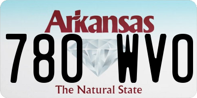 AR license plate 780WVO