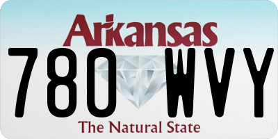 AR license plate 780WVY