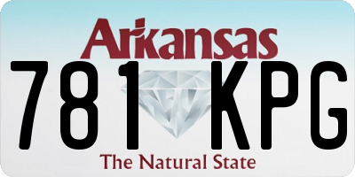 AR license plate 781KPG