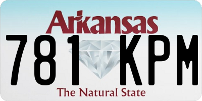 AR license plate 781KPM