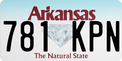 AR license plate 781KPN