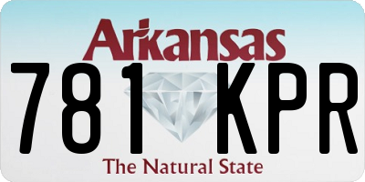 AR license plate 781KPR