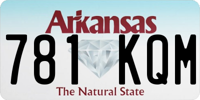 AR license plate 781KQM