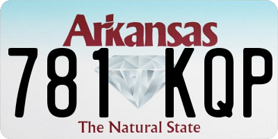 AR license plate 781KQP