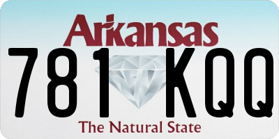 AR license plate 781KQQ