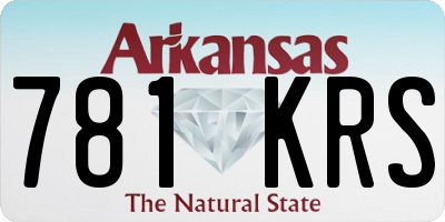 AR license plate 781KRS