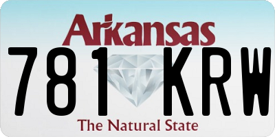 AR license plate 781KRW