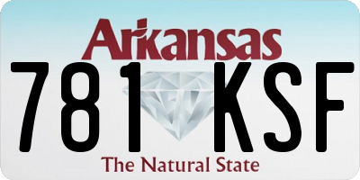 AR license plate 781KSF