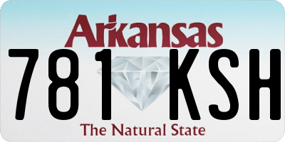 AR license plate 781KSH