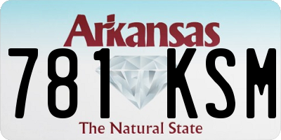 AR license plate 781KSM
