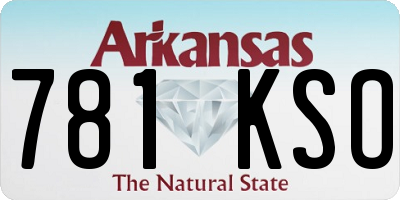 AR license plate 781KSO