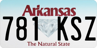AR license plate 781KSZ