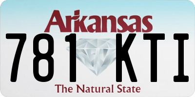 AR license plate 781KTI