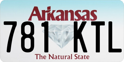 AR license plate 781KTL
