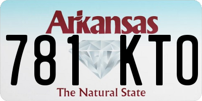 AR license plate 781KTO