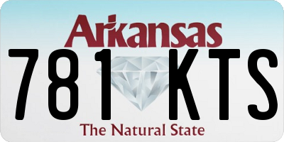 AR license plate 781KTS